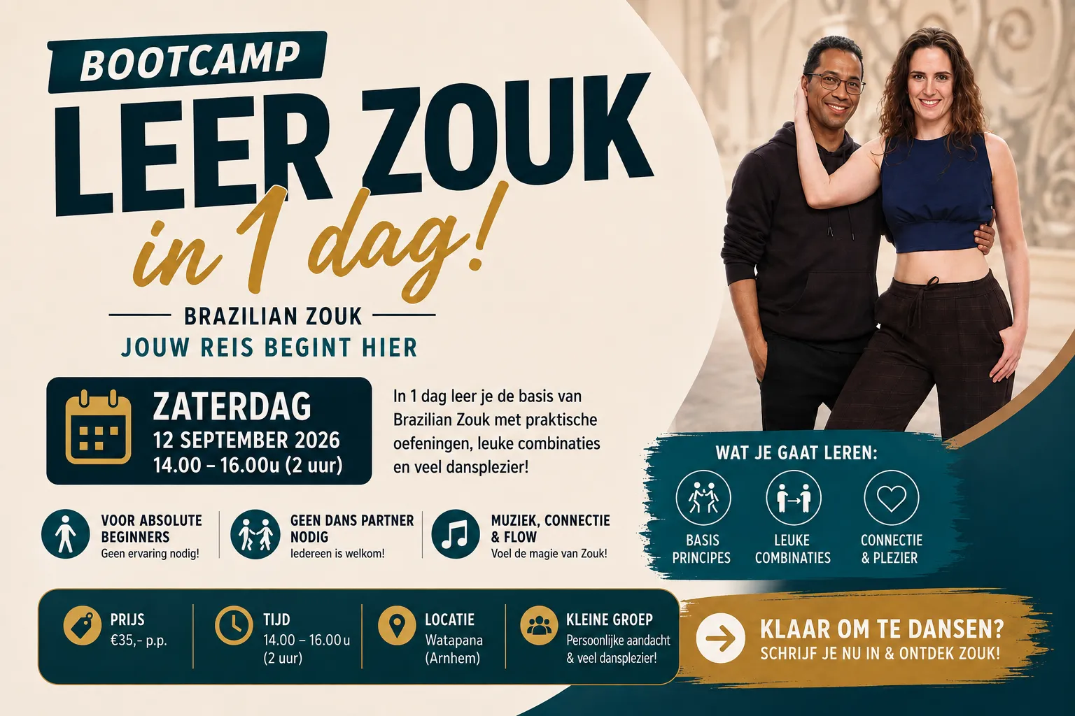 Beginners bootcamp Brazilian Zouk