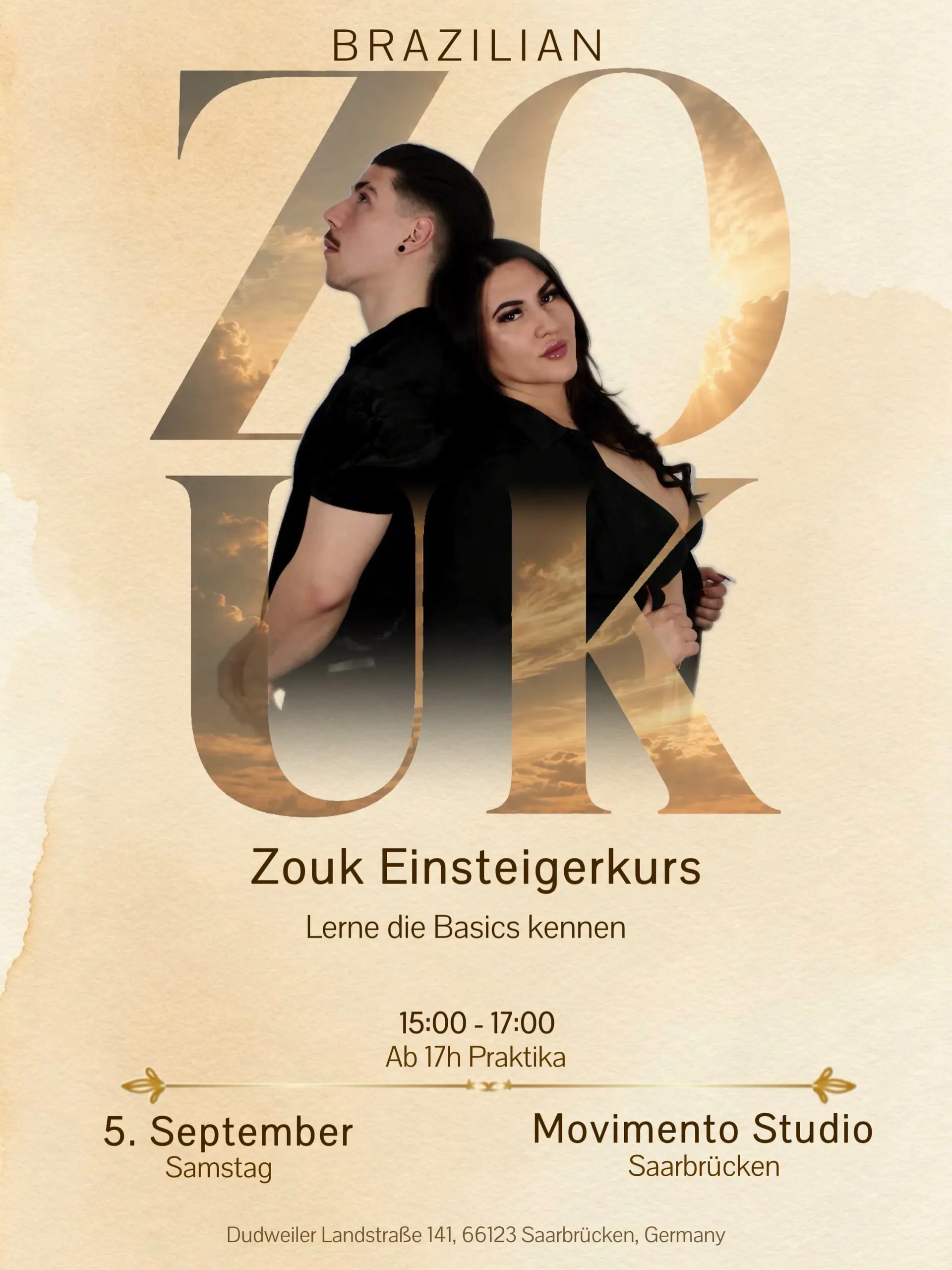 Brazilian Zouk I & II mit Manuela & Filipe (LUX)