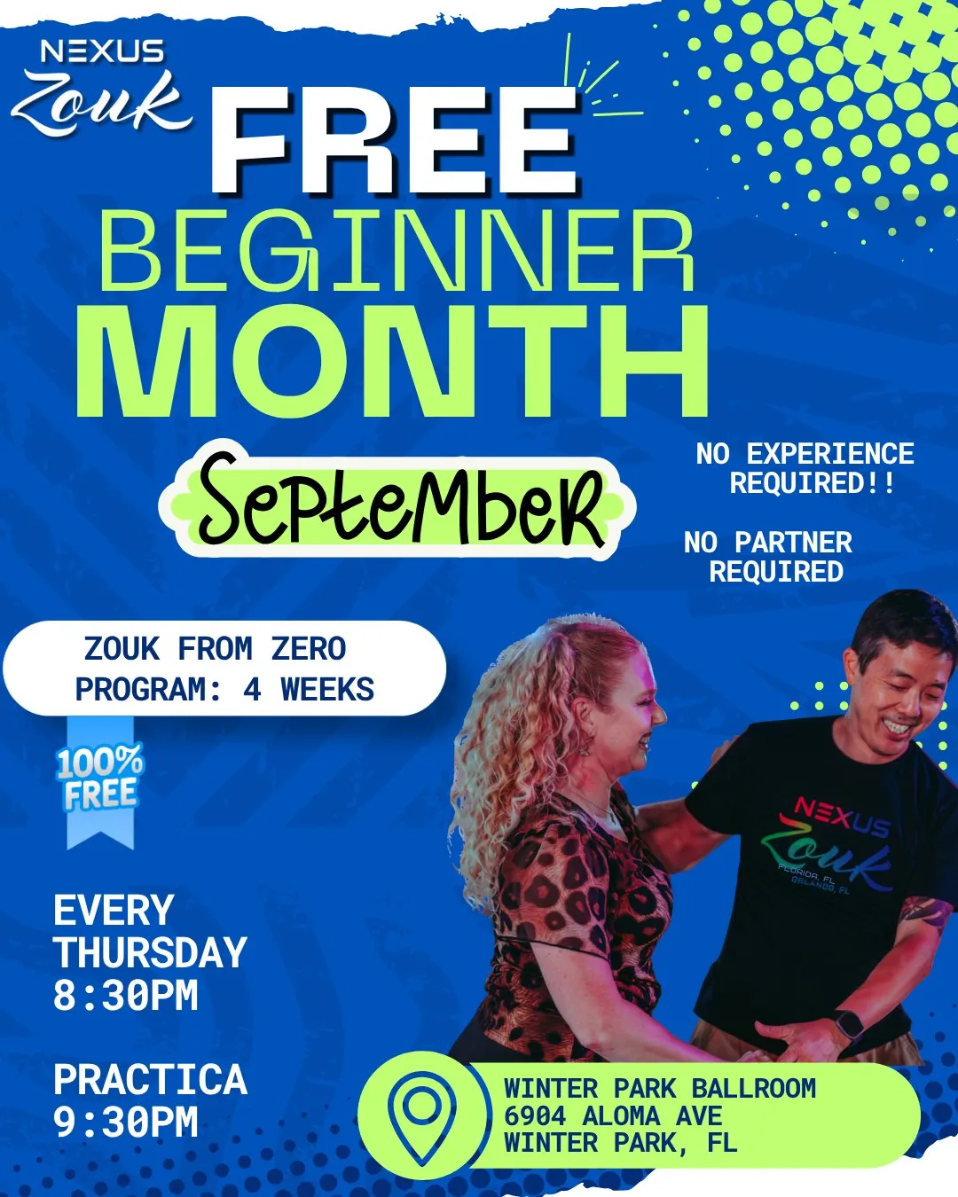 Zouk From Zero – Free Beginner Month