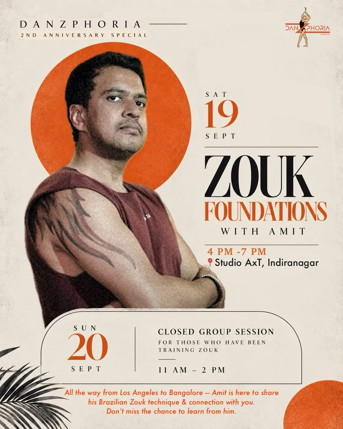 DANZPHORIA Turns 2 — Zouk Closed Group Session with Amit Rampurkar
