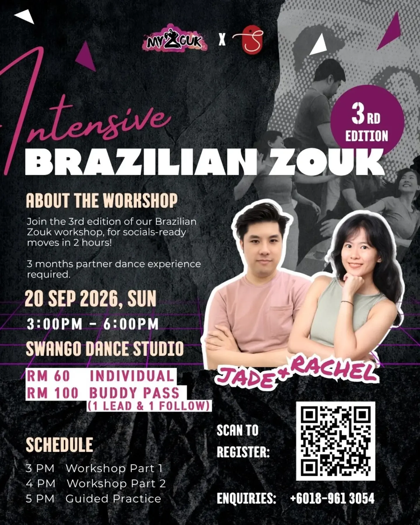 Intensive Brazilian Zouk Workshop 3rd Edition @ Swango