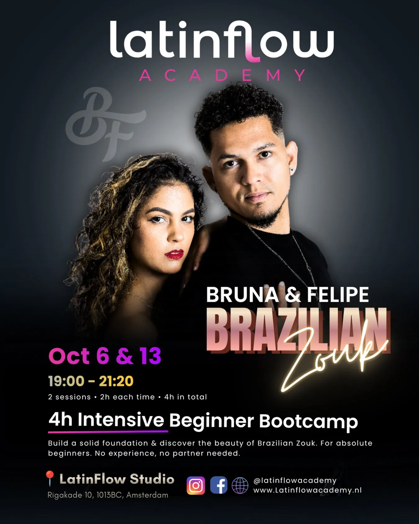 4h Intensive Beginner Bootcamp – With Bruna & Felipe