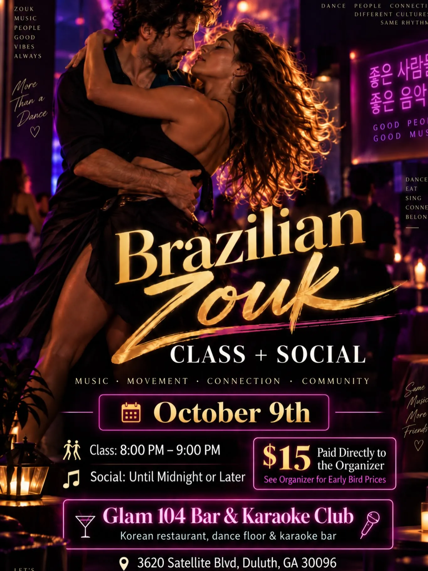 BRAZILIAN ZOUK CLASS + AFTER PARTY