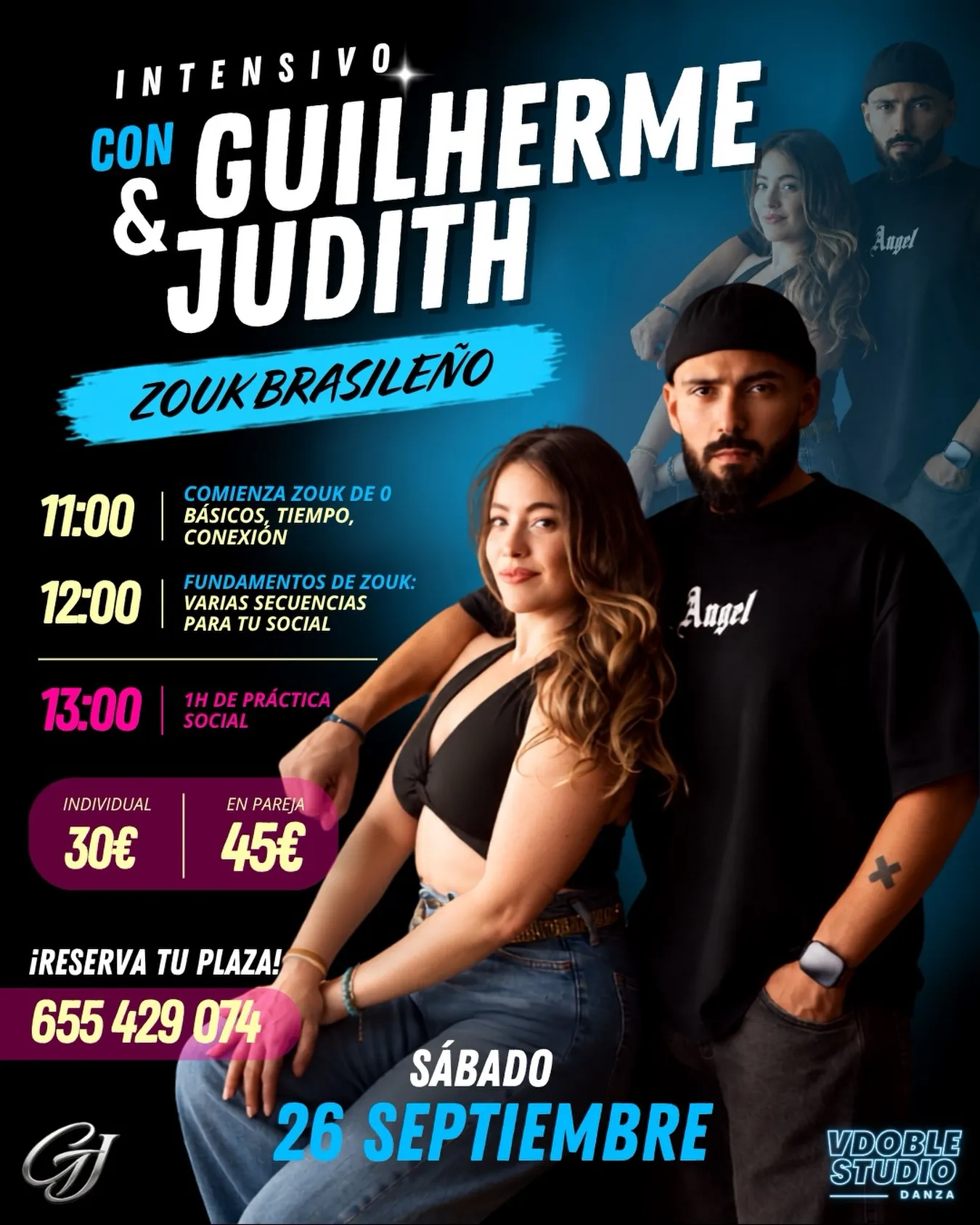 Intensivo de Zouk Brasileño con Guilherme & Judith