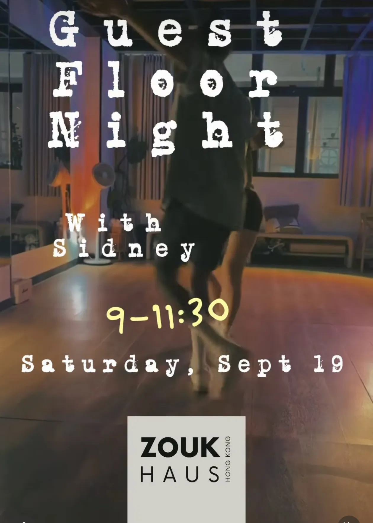 Hong kong zouk social with sidney