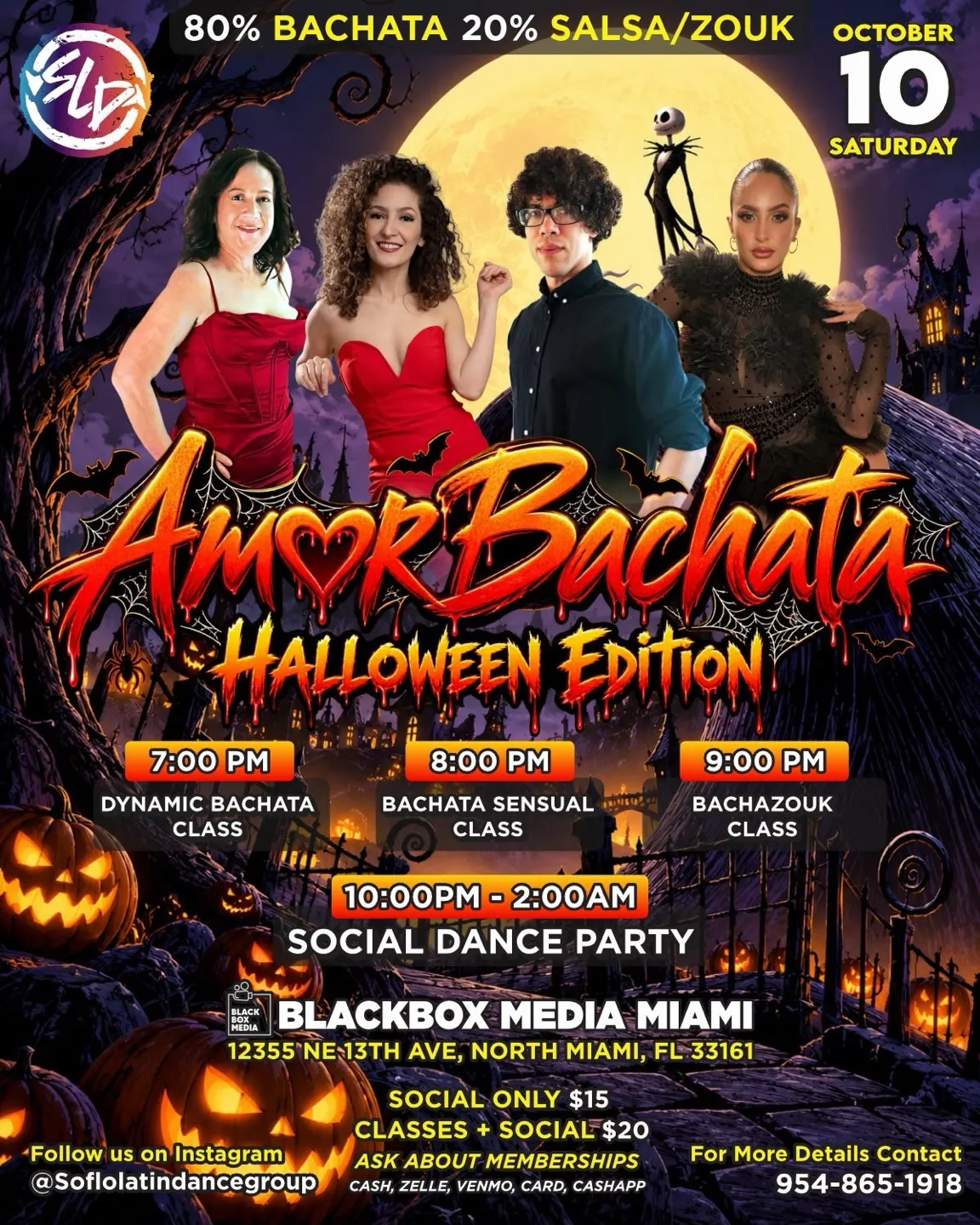 AMOR BACHATA SATURDAY HALLOWEEN EDITION!