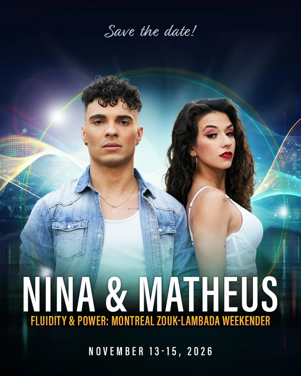 FLUIDITY & POWER: Montreal Zouk & Lambada Weekender w/ Nina & Matheus